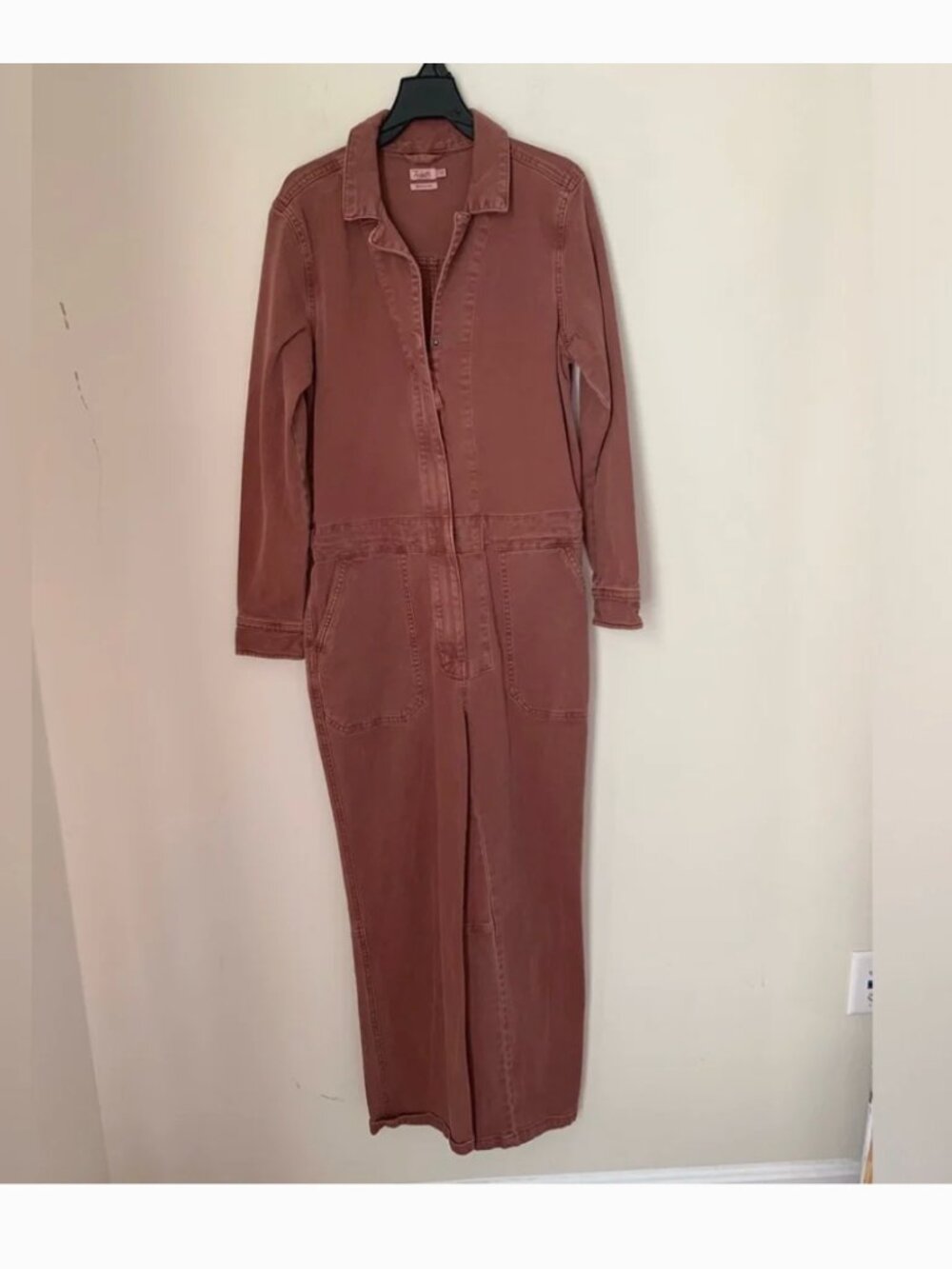 Faherty Overland Twill Jumpsuit - Henna